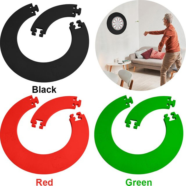 Shunmaii Dart Board Ring, Dartscheibe Wandschutz, Schaumstoff, Schwarz - Bild 1