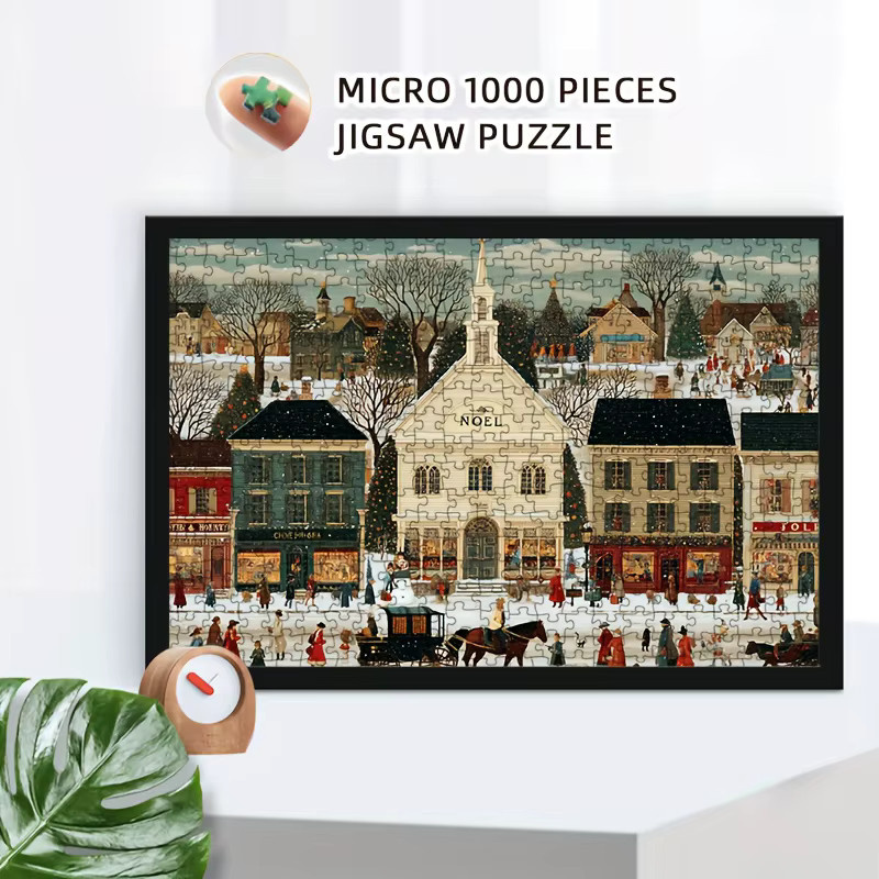 MaxRenard Weihnachts-Puzzle, Winter, 1.000 Teile, bunt - Bild 2