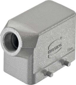 Harting Tüllengehäuse Han 10B-gs-M25 19300101521 aus Aluminium in Grau - Bild 1