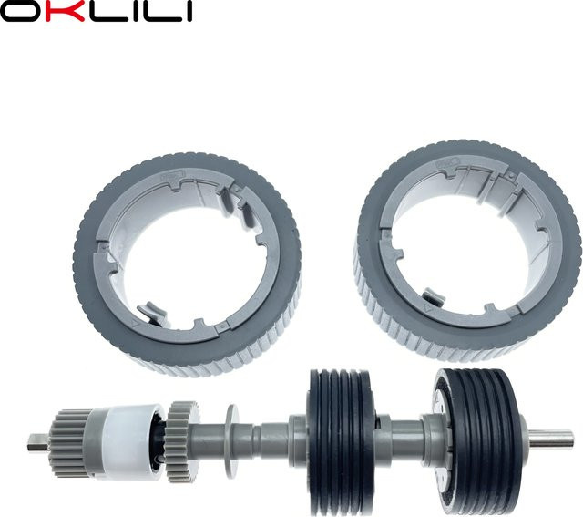 OKLILI Pickup Pick Roller Bremsrolle Kit für Ricoh und Fujitsu fi-8150 fi-8170 fi-8190 fi-8250 fi-8270 fi8290 in Grau PA03810-0001 - Bild 1