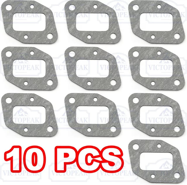 Victopeak 10 Stück Vergaser-Ansaugrohrdichtungen in Grau für 40-5 und 44-5 Freischneider-Motorteile und Gartengeräte-Zubehör - Bild 1