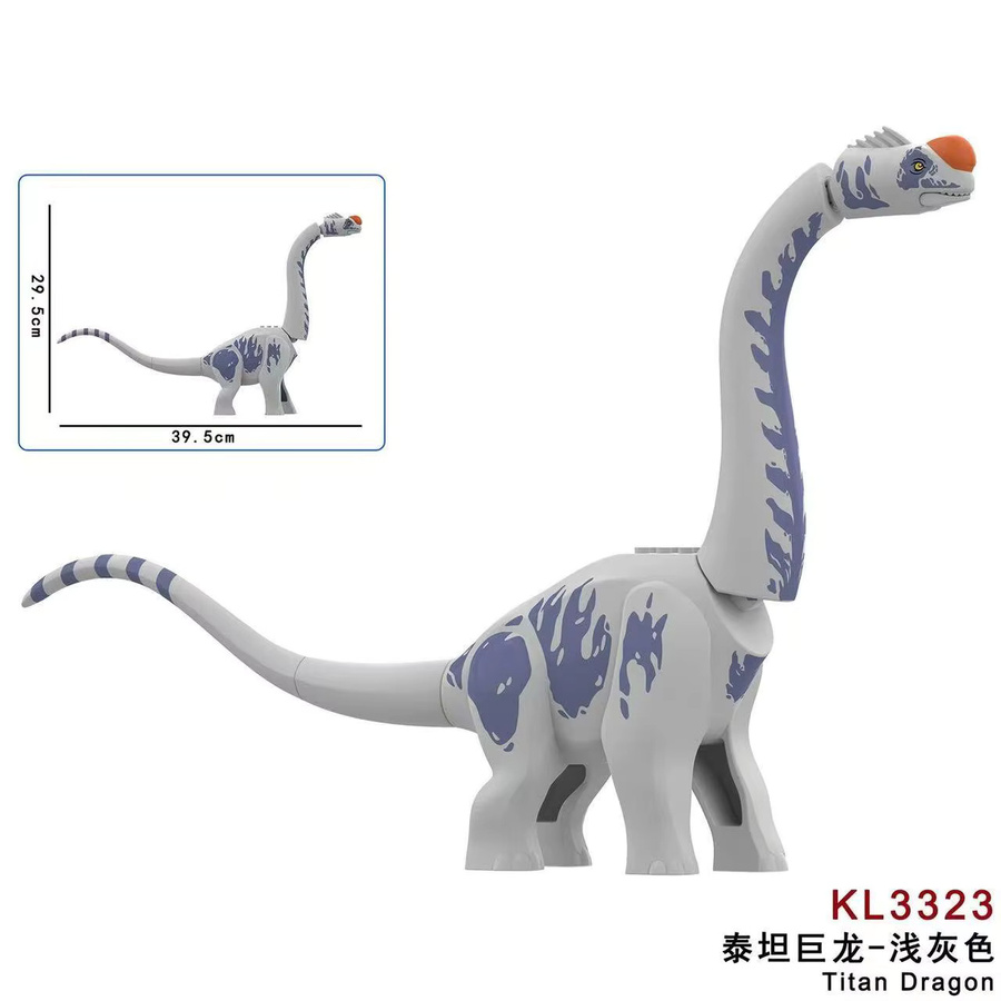 BANGSHE Dinosaurier Brachiosaurus Modell, Bausteine, Titanosaurus, Tiere - Bild 3