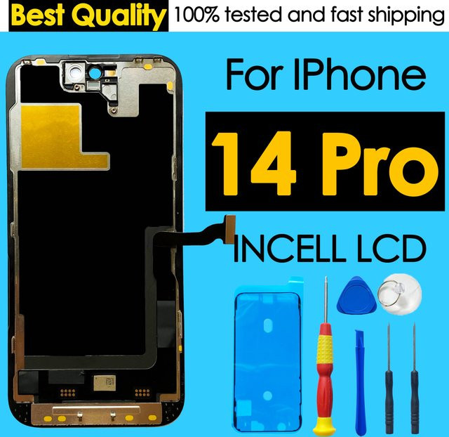 BINYEAE Incell LCD-Display Ersatz-Touchscreen-Digitizer-Baugruppe für iPhone 14 Pro in Schwarz - Bild 1