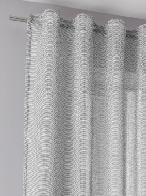 Dekostore Stoffpanel aus Polyester, semi-transparent, Anthrazit - Bild 1