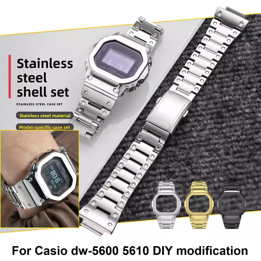 Casio Modifikationskit, Edelstahl, Silber, Unisex - Bild 2