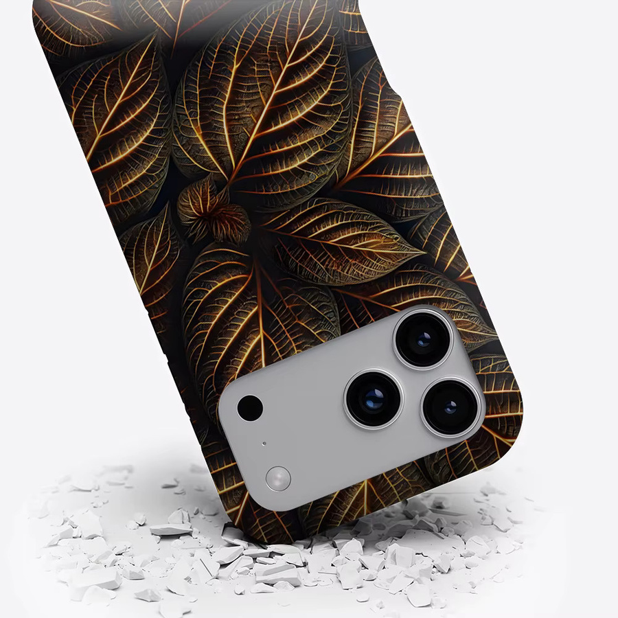 Potdemiel Magnetische Handyhülle mit leuchtenden Blattvenen für iPhone 17 16 15 14 13 Pro Max Plus, Mehrfarbig - Bild 3