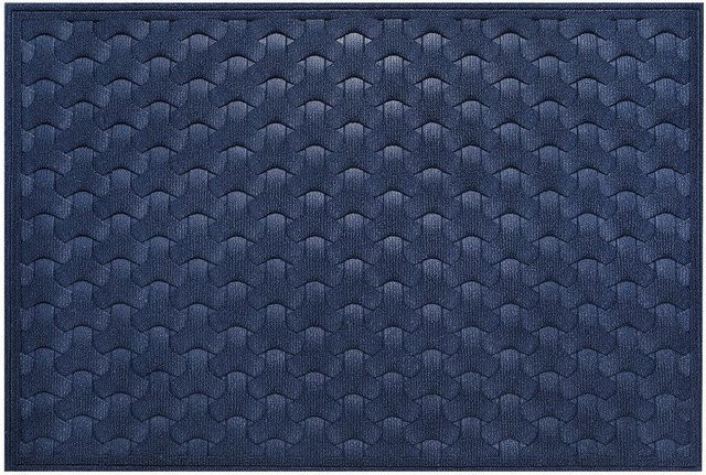 Rutschfeste Schmutzfangmatte für den Eingangsbereich, blau, B/T: 45 x 75 cm - Bild 1