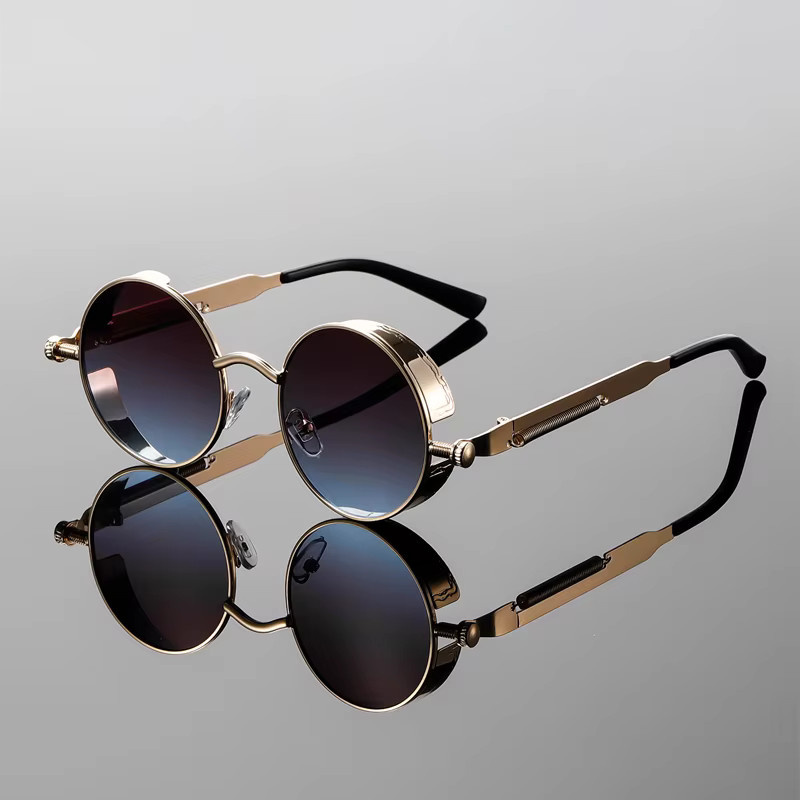 KAMMPT Sonnenbrille, Rund, Vollrand, Metall, Multicolor, Herren - Bild 2
