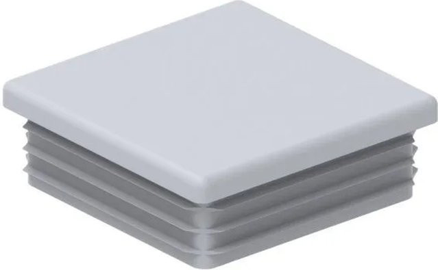 FeNau Einsteckkappe aus Kunststoff für Quadratrohr, Farbe: Grau, 60 x 60 mm - Bild 1