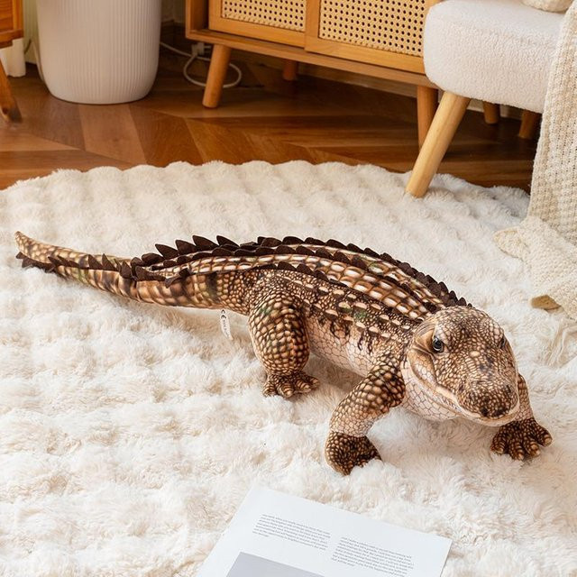 Yiran Health & Beauty Krokodil-Plüschtier, braun, 68cm - Bild 1