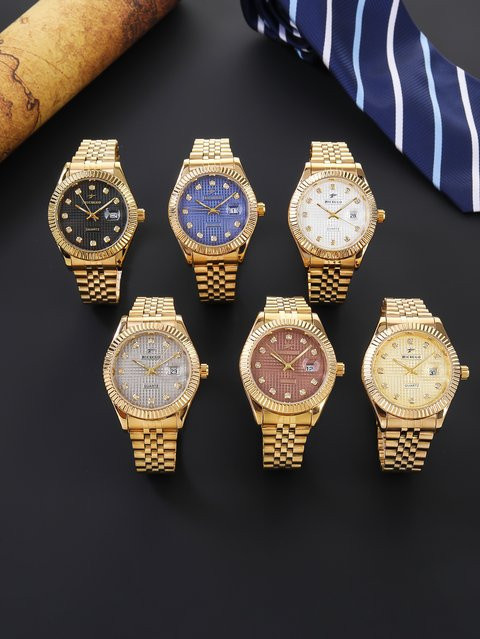 RICECGO Armbanduhr Quarz, Edelstahl, Weiß, Herren - Bild 1