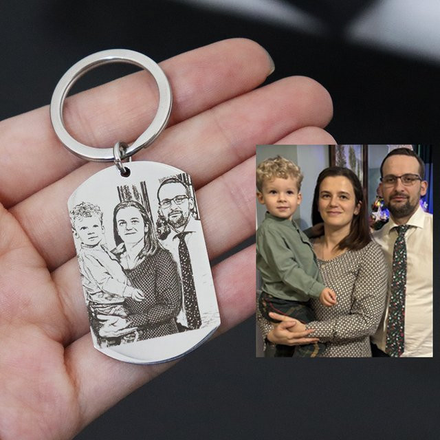 Enjoy steel Schlüsselanhänger, Edelstahl, personalisiert - Bild 1