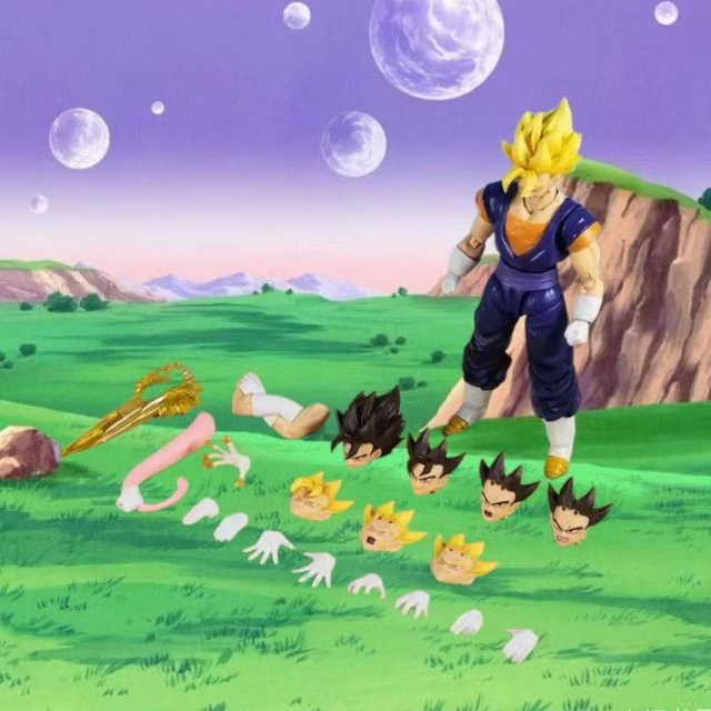 Bandai Dragon Ball Movable Fusion Warrior Ultimate Ace Vegito Super PVC Action Figure Puppe - Bild 1