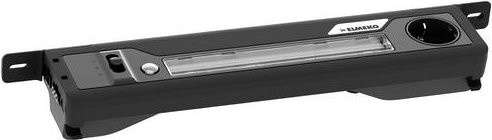 Elmeko LED-Leuchte LMX-360-B in Schwarz mit 11W und 1400lm, B: 40,2 cm, T: 5,5 cm, H: 7,7 cm - Bild 1