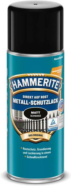 Hammerite Metall-Schutzlack Spray Schwarz matt 400 ml - Bild 1