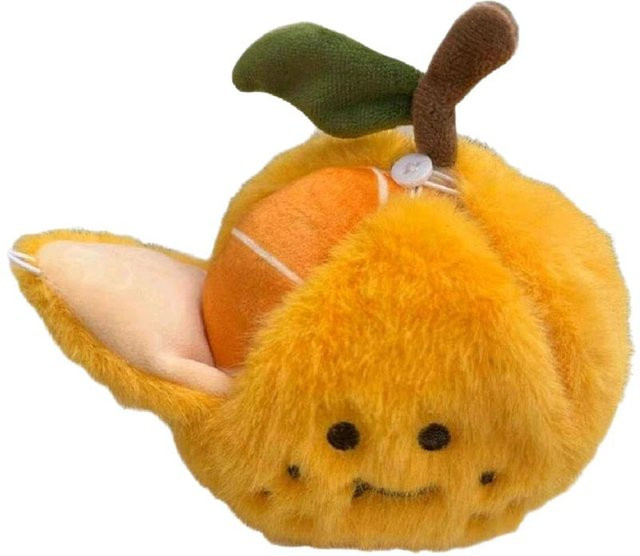 Schlüsselanhänger Orangen-Plüsch, Kinder - Bild 1