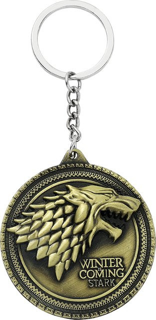 Bandai Schlüsselanhänger Haus Stark Wolfskopf-Abzeichen - Bild 1