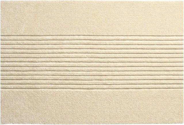 Floordirekt Schmutzfangmatte CIRCA Beige Streifen, B/T: 70 x 120 cm, Waschbar und Rutschfest - Bild 1