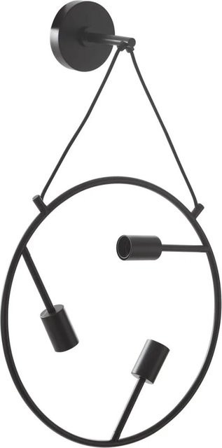 Lucande Wandleuchte Linnard 9639761 Modern 3-flammig Schwarz aus Metall, B/H: 65,5 x 45,0 cm - Bild 1