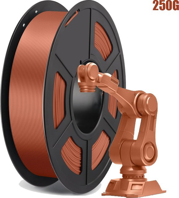 3D Maliang Seiden-PLA Filament Kupfer, 1,75 mm, 250 g - Bild 1