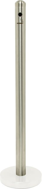 Securit Edelstahl-Standaschenbecher in Silber, B/H/T: 6 x 100 x 6 cm - Bild 1