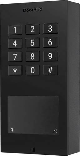 DoorBird Code-Tastatur mit RFID und Bluetooth in Schwarz, IP65 Aufputz-Modell - Bild 1