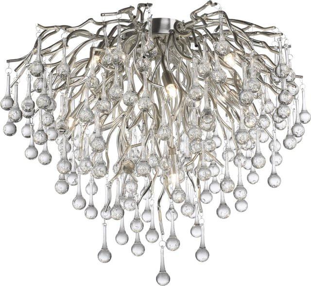 Paul Neuhaus Icicle Deckenleuchte in Silber, B/T: 50 x 50 cm - Bild 1