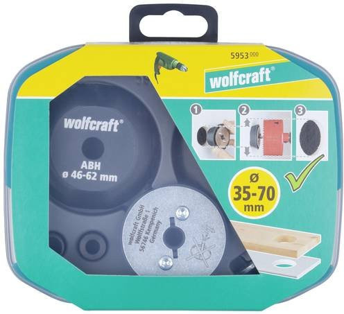 Wolfcraft 5953000 Aufbohrhilfe 7-teilig in Multicolor aus Kunststoff - Bild 1