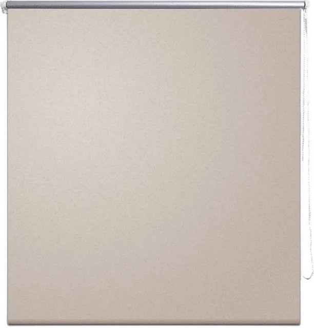 vidaXL Verdunkelungsrollo aus Polyester in Beige mit thermischer Isolierung, B: 80 cm, H: 175 cm - Bild 1