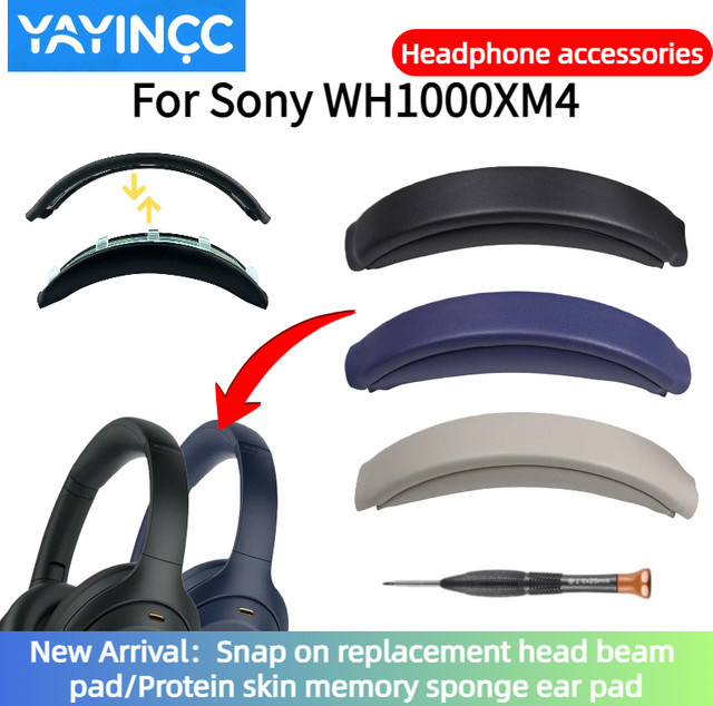Sony Ersatz Ohrpolster und Kopfbalkenkissen Set aus Memory-Schaum in Gold für WH-1000XM4 Headset - Bild 1