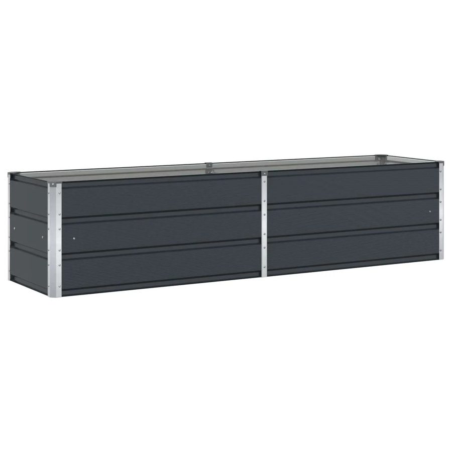 vidaXL Pflanzkübel aus verzinktem Stahl in Anthrazit, B/T/H: 480 x 50 x 45 cm - Bild 2