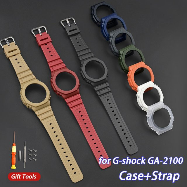 Casio Uhrenarmband, Gummi-Harz, Kunststoff, G-SHOCK GA-2100 GA-2110 - Bild 1