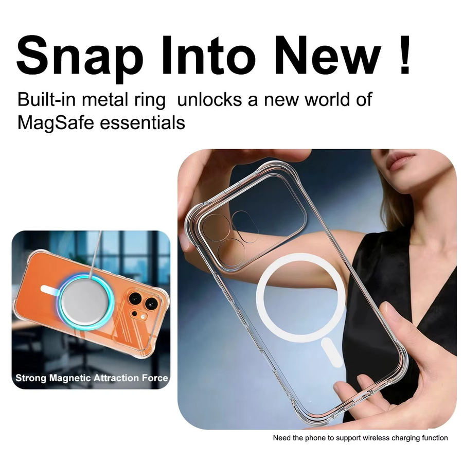 Transparente Magnetische Hülle mit MagSafe für Xiaomi 17T Pro, 17T und 15T - Bild 3