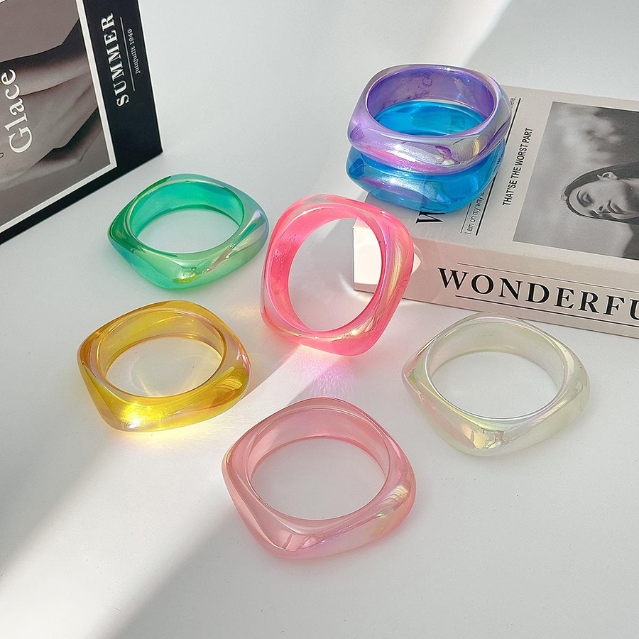 JIU XIA Armband, Harz, Bunt, Rosa, Damen - Bild 4