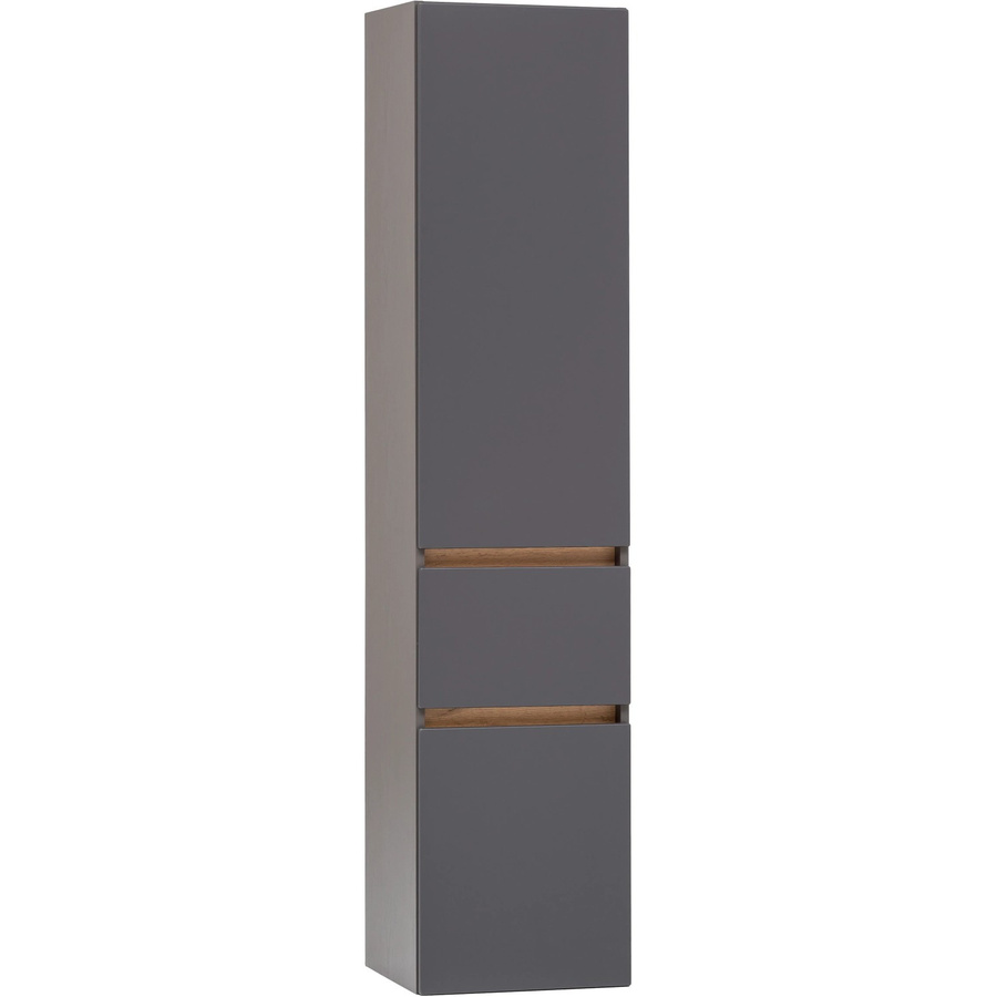 Held Möbel Hochschrank Trient für dein Badezimmer in matt Grau-Wotaneiche, B/T/H: 40 x 35 x 180 cm - Bild 2