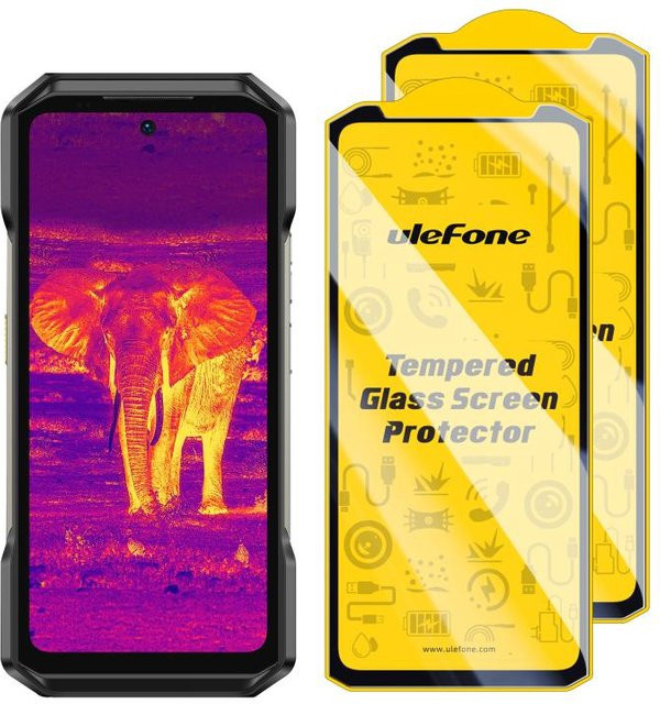 2er Pack Ulefone Armor 27T Panzerglas Displayschutzfolie transparent mit 9H HD Anti-Fingerabdruck-Schutz - Bild 1