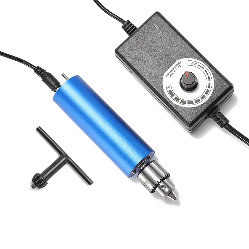 Elektrischer Mini-Handbohrmotor in Blau mit 13000 U/min, bürstenloser Motor mit variabler Geschwindigkeit für Schneiden, Polieren, Schleifen und Gravieren - Bild 2