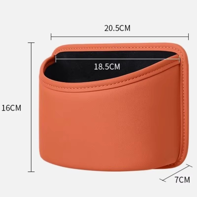 Kcimo Wandmontierter Auto-Mülleimer Wasserdicht und Auslaufsicher für Fahrzeug, Zuhause oder Büro, B/H: 16,0 x 20,5 cm - Bild 2