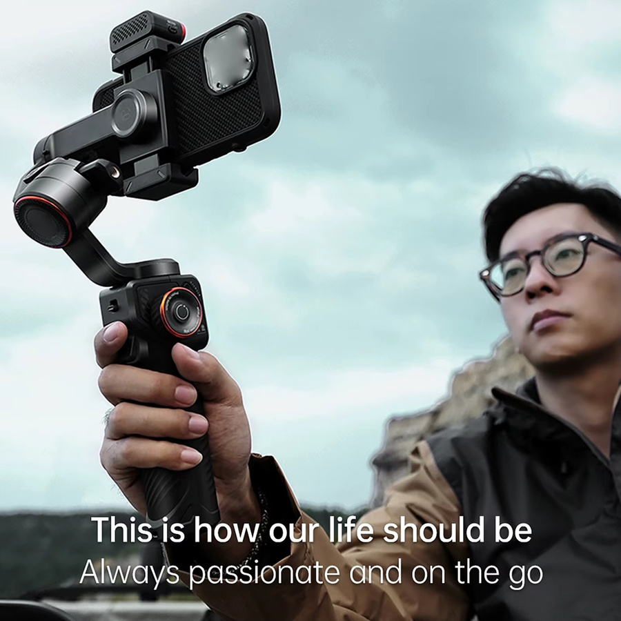 hohem iSteady M6 Kit 3-Achsen Smartphone Gimbal Stabilizer mit OLED-Großbildschirm und AI Tracking in Schwarz - Bild 5