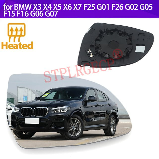 Stplrgecp Beheizbare Außenspiegelgläser für BMW X3 X4 X5 X6 X7 (F25, G01, F26, G02, G05, F15, F16, G06, G07) für Fahrer- und Beifahrerseite - Bild 1