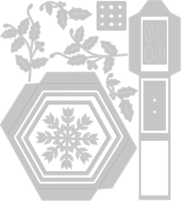 Sizzix Thinlits Stanzschablone Hanging Ornament Box by Catherine Pooler - Bild 1