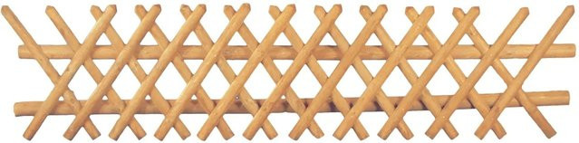 T & J Lattenzaun aus druckimprägniertem Nadelholz in Braun, Höhe: 60 cm, Breite: 250 cm - Bild 1