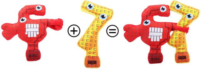 Yiran toy Steal A Brainrot Plüsch, Plüschtier, Rot Gelb, ab 3 Jahren - Bild 1