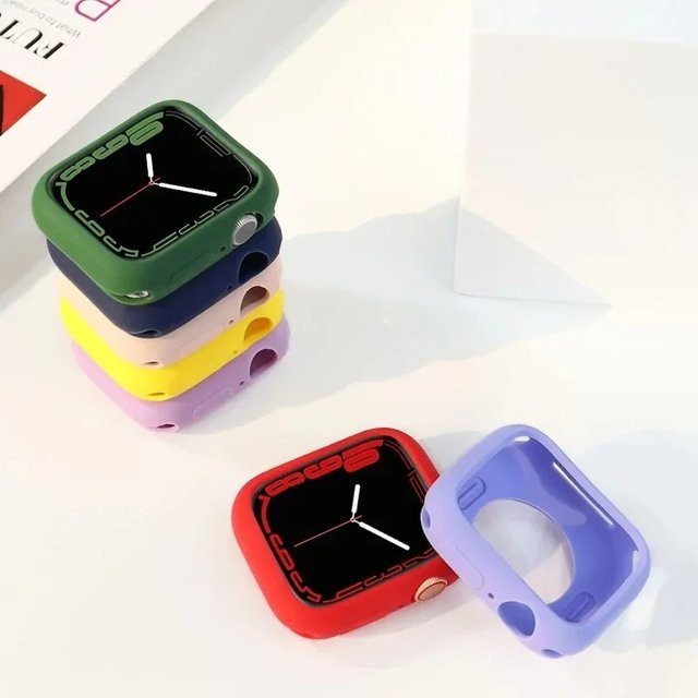 JBAILI Uhrenzubehör Silikon Bumper Shell, Weiß, Unisex - Bild 1