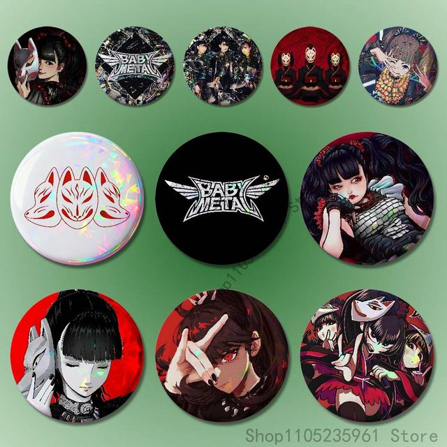 B-Babymetal Brosche, Weißblech, Unisex - Bild 1