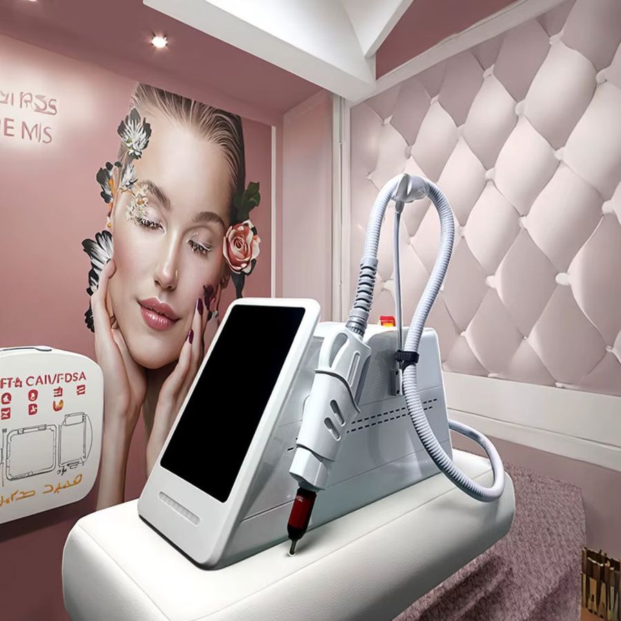 Pikosekunden Q-Switched Nd Yag Laser Tattoo Entfernung Maschine, Weiß - Bild 2