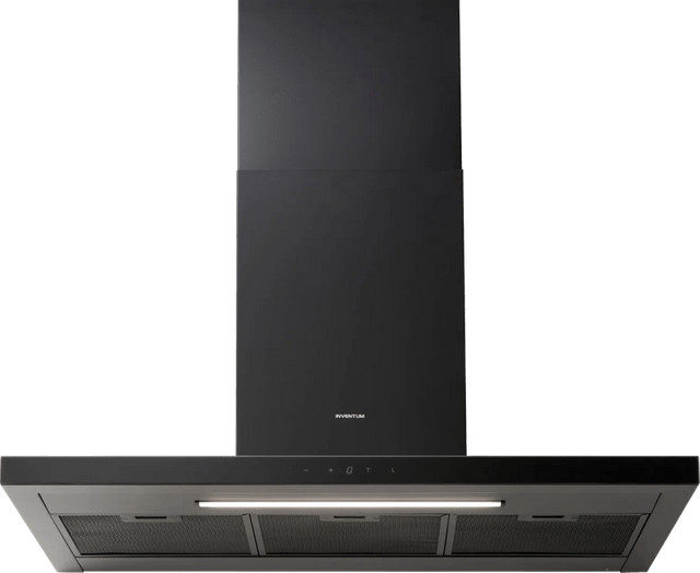 Inventum AKB9015ZWA Wandhaube in Schwarz mit Abluft- und Umluftbetrieb, Energieeffizienzklasse A++ - Bild 1
