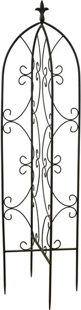 HTI-Living Rankhilfe Swirl Trellis aus Metall in Schwarz - Bild 1