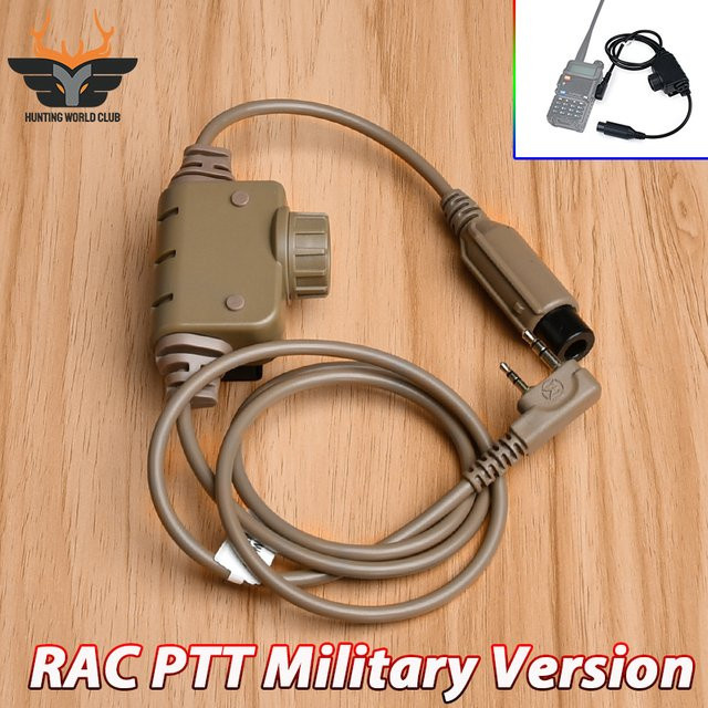 WADSN RAC PTT Militärversion Taktisches Headset COMTA WST TAC-SKY mit 7,0mm Stecker für Baofeng und Kenwood - Bild 1