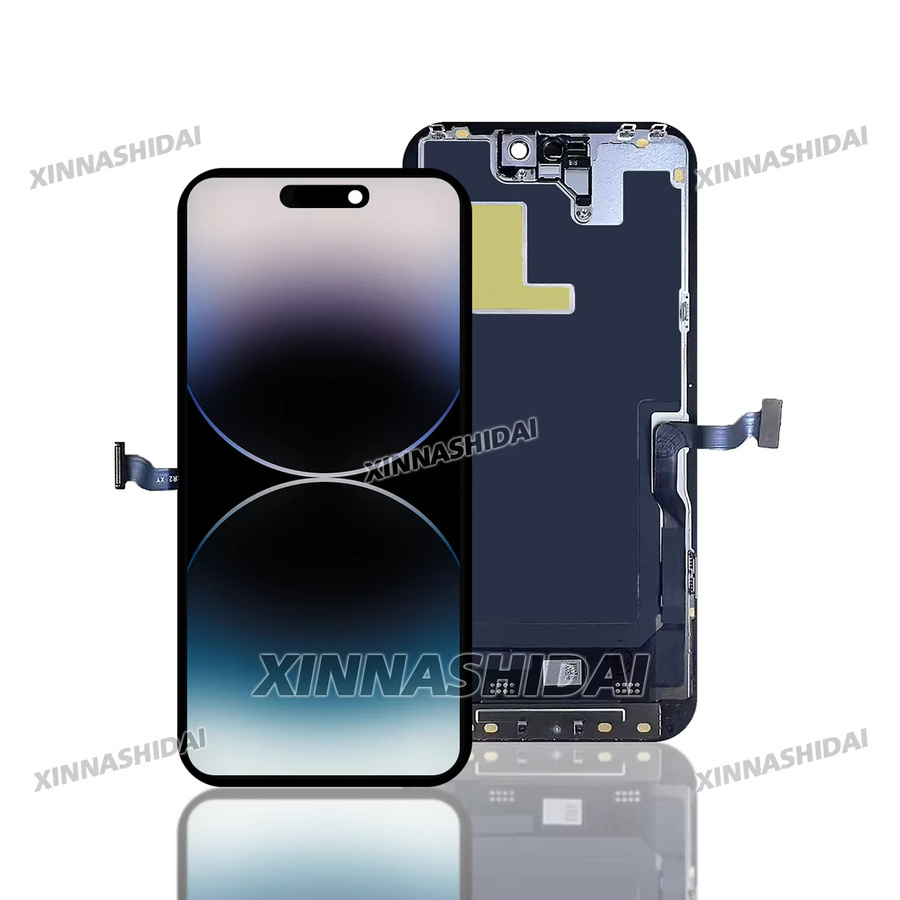 Apple iPhone 14 Pro LCD Display Ersatzteil mit Touchscreen Digitizer Montage in Schwarz - Bild 2